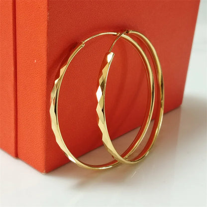 Senlissi - 925 Sterling Silver Hoop Earrings For Women 18K Gold Plated Jewelry Dazzling Women's Hoops Earrings Christmas Gifts