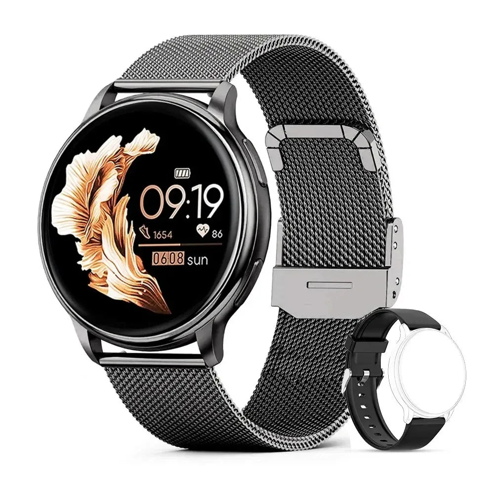 Fashion New Bluetooth Call Smartwatch Women Custom Dial Watches Men Sport Fitness Tracker Heart Rate Multifunction Smartwatches