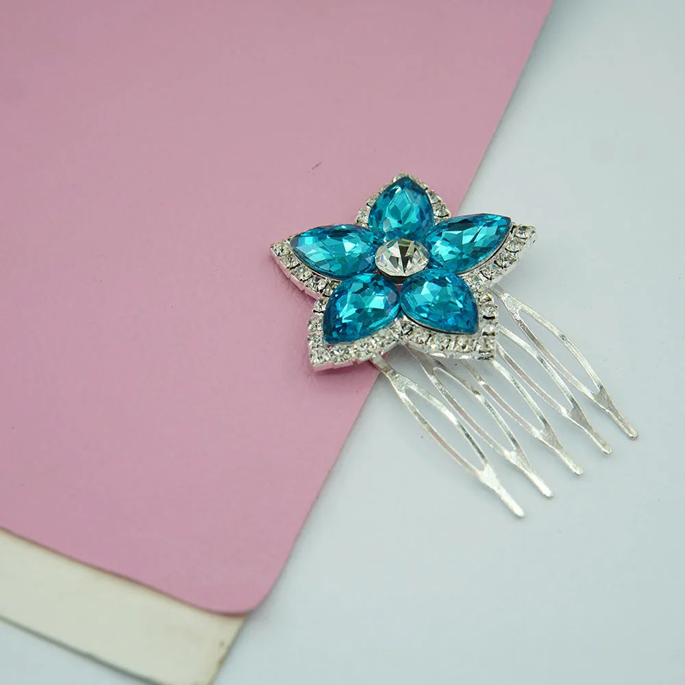 Fashion Hair Combs Flowers Jewelry Crystal Women Hairpins Bridal Hair Ornament Handmade Wedding Accessories Gift