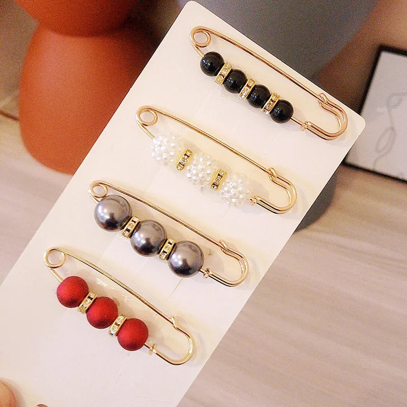 Women New Waist Needle Jeans Skirt Waist Big Change Small Anti-running Pin Fixed Clothes Waist Buckle Clip Brooch H1369