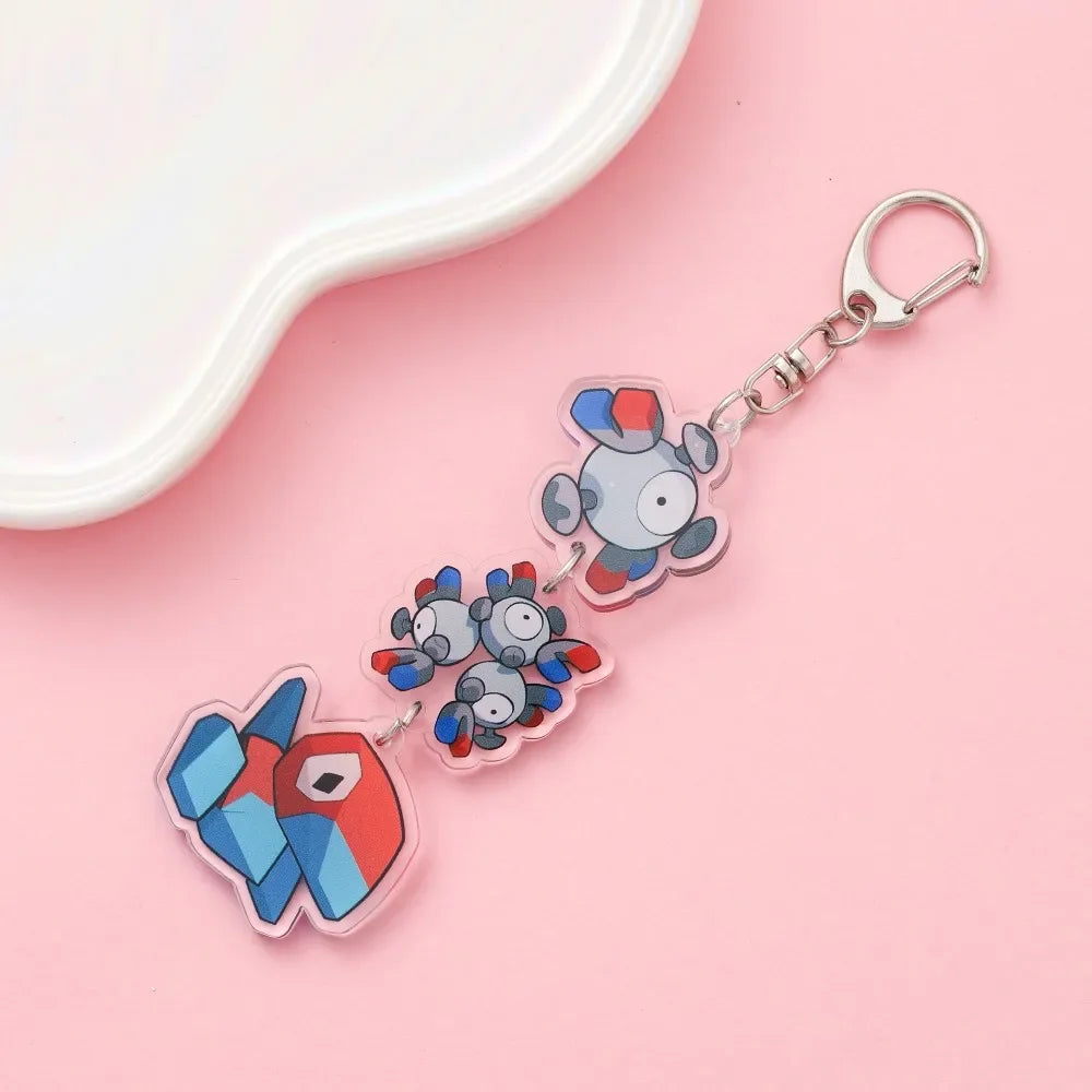 Anime Acrylic keychain accessaries Cartoon Car Bag Pendant Gift cute creative bag charm funny Friends Fans Gifts Keyring