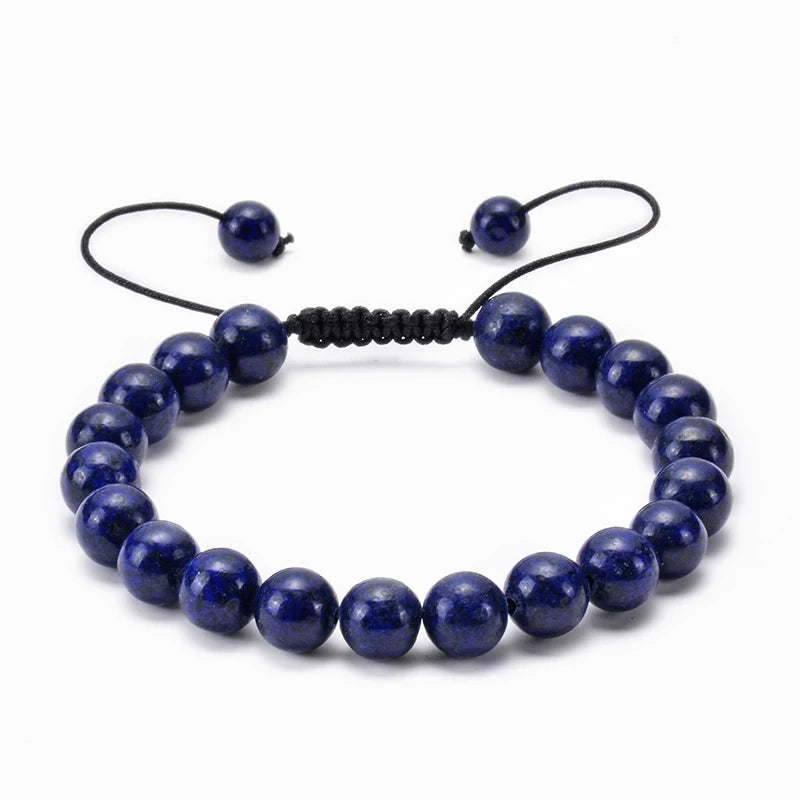 Multiple Style 8mm Natural Tiger Eyes Lava Rock Protection HANDMADE Bracelet Men's Gift