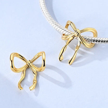 Gold Series DIY Charms Bead Original 925 Sterling Silver Inlaid Zirconium Sun Leopard Pendants Fit Bracelet Jewelry Gift Marking