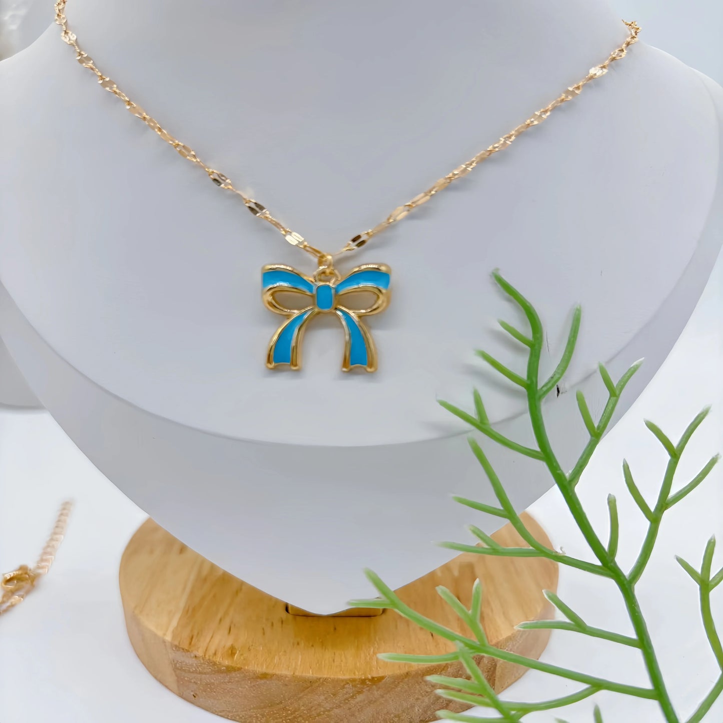 Fashion necklace accessories, collarbone chain 45+5 cm, golden stainless steel chain link necklace, fashion jewelry, adjustable