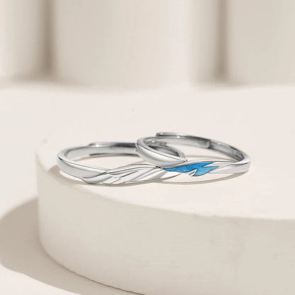 New Simple Couple Rings Silver Color Sun Moon Adjustable Open Ring For Women Men Wedding Fashion Jewelry Gifts