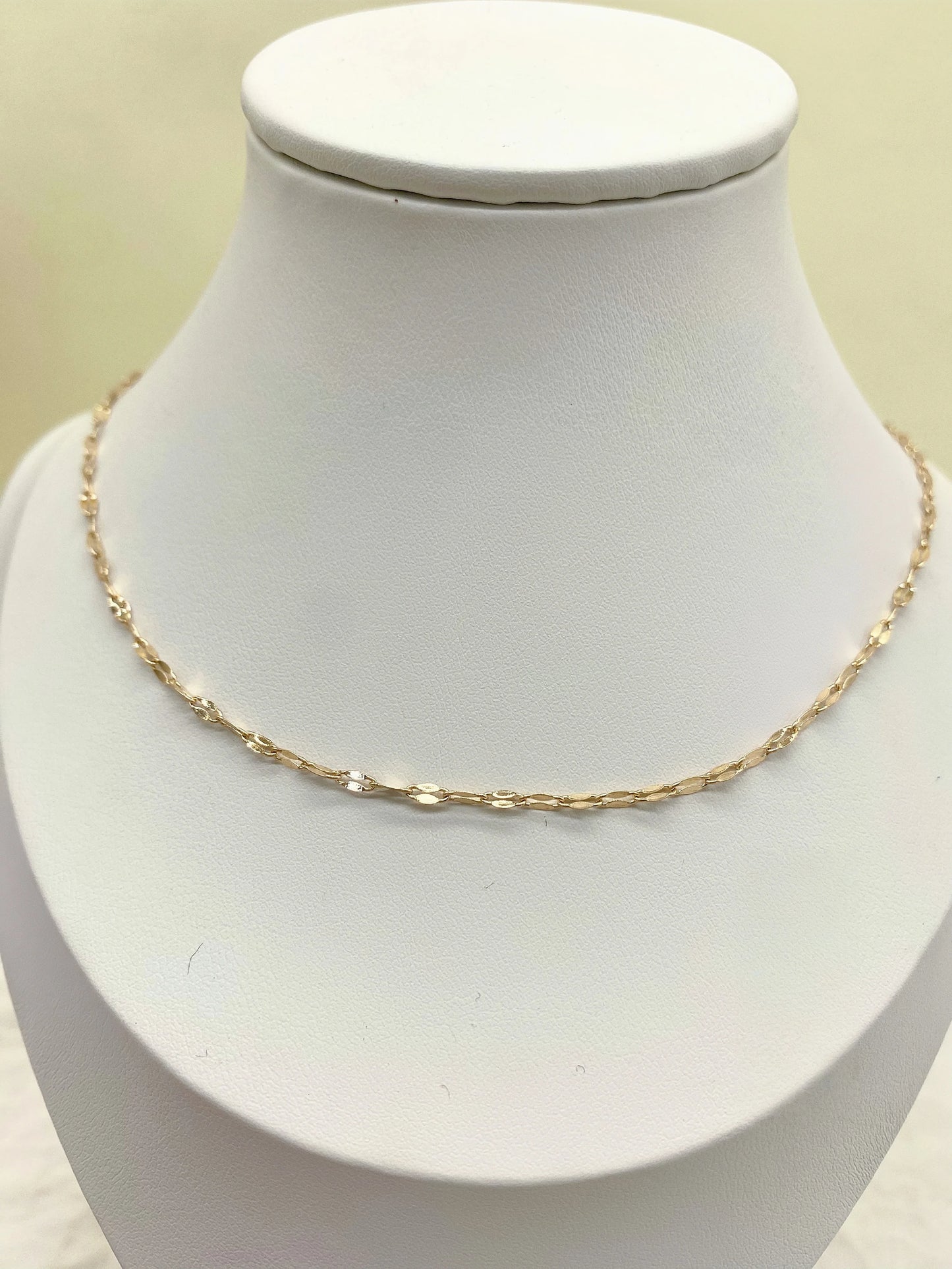 Fashion necklace accessories, collarbone chain 45+5 cm, golden stainless steel chain link necklace, fashion jewelry, adjustable