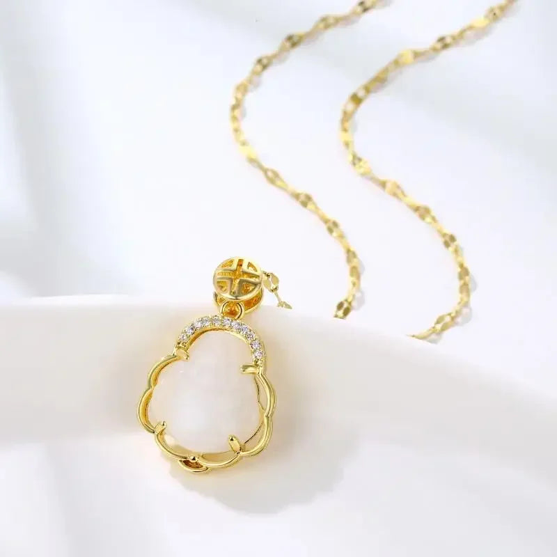 Gawu Box Pendant Can Be Opened Vajra Pestle Six-Character Sutra Zircon Buddha Necklace Male and Female Amulet Jewelry