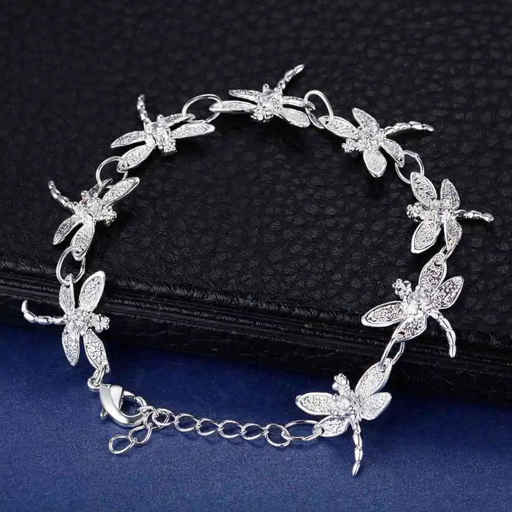 925 Sterling Silver Bracelet Heart High Quality Romance Chain For Woman Men Fashion Engagement Party Wedding Jewelry Gift