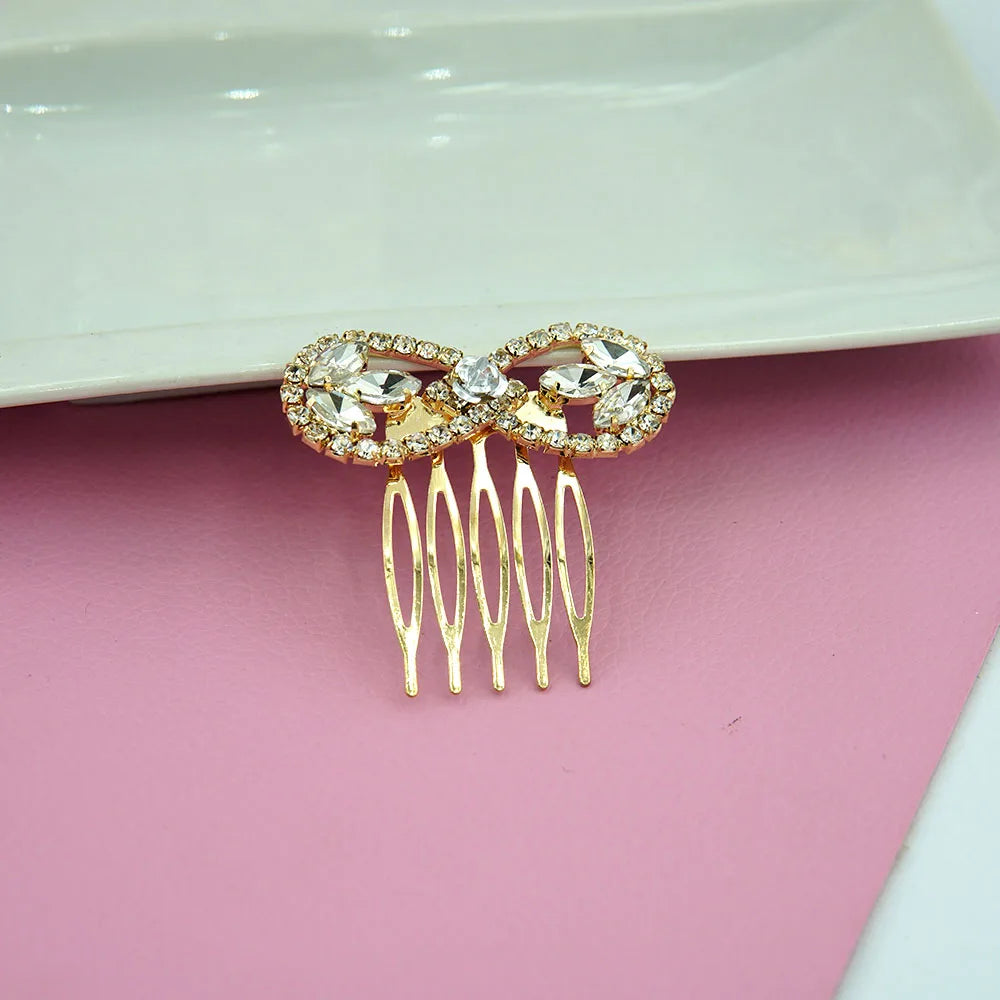 Fashion Hair Combs Flowers Jewelry Crystal Women Hairpins Bridal Hair Ornament Handmade Wedding Accessories Gift