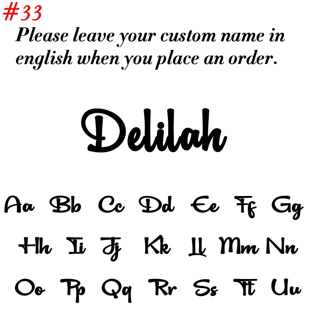 Personalised Name Necklace Custom Stainless Steel Name Jewelry Birthday Gift for her Bridesmaid Mother's Day Gifts