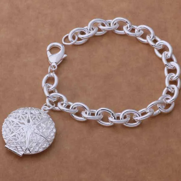 925 Sterling Silver Bracelet Heart High Quality Romance Chain For Woman Men Fashion Engagement Party Wedding Jewelry Gift