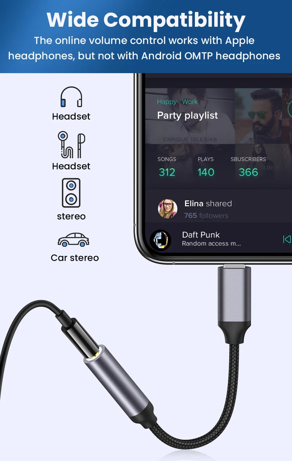 For IOS To 3 5 MM Jack Cable Adapter AUX For iPhone 12 13 14 Pro Adapter Headphone Connector Audio Splitter iphone accessories