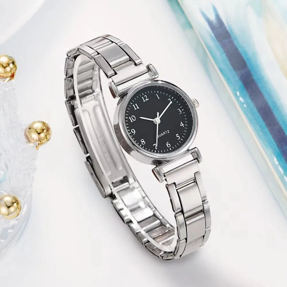 MAYZHISU Fashion Women Watch Light-luxury Ladies Wristwatch Stainless Steel Women Quartz Watch Simple Business Female Clock Gift
