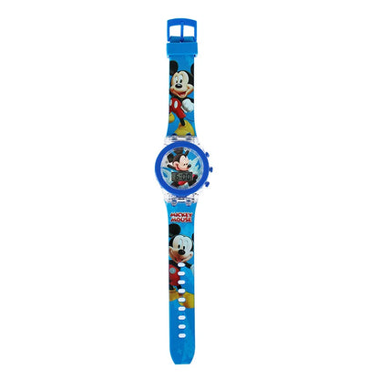 Flash Light Spiderman Kids Watches For Boys Cartoon Hello Kitty Mickey Children Watch Girls Student Clock Gifts free shipping