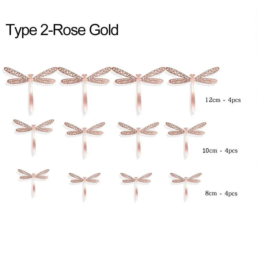 12Pcs/Set 3D Hollow Butterfly Wall Decals Stickers DIY Butterflies Art Wall Decor Wedding Festival Wallpaper Home Decoration