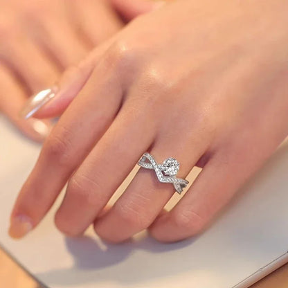 GRA Certified Moissanite Diamond Crown Ring D Color Real 925 Sterling Silver 4 Prong INS Ring For Women Wedding Fine Jewelry