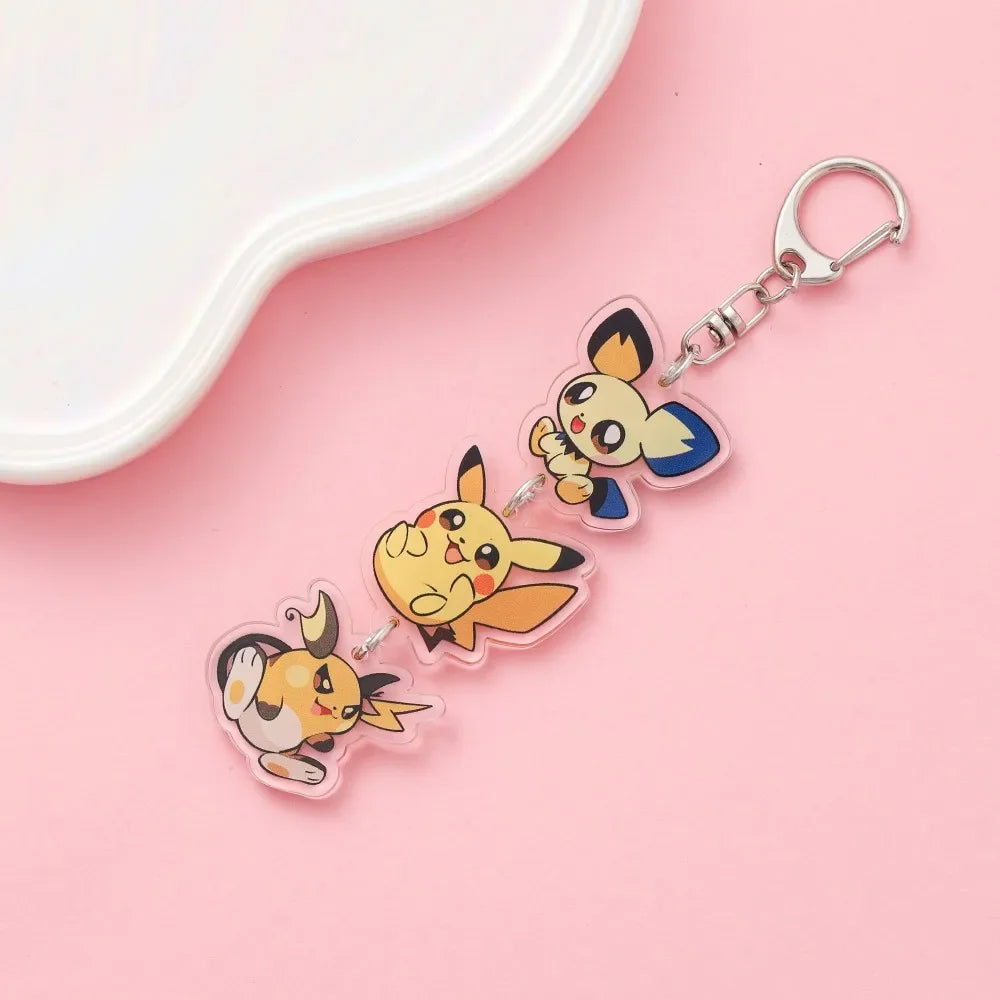Anime Acrylic keychain accessaries Cartoon Car Bag Pendant Gift cute creative bag charm funny Friends Fans Gifts Keyring