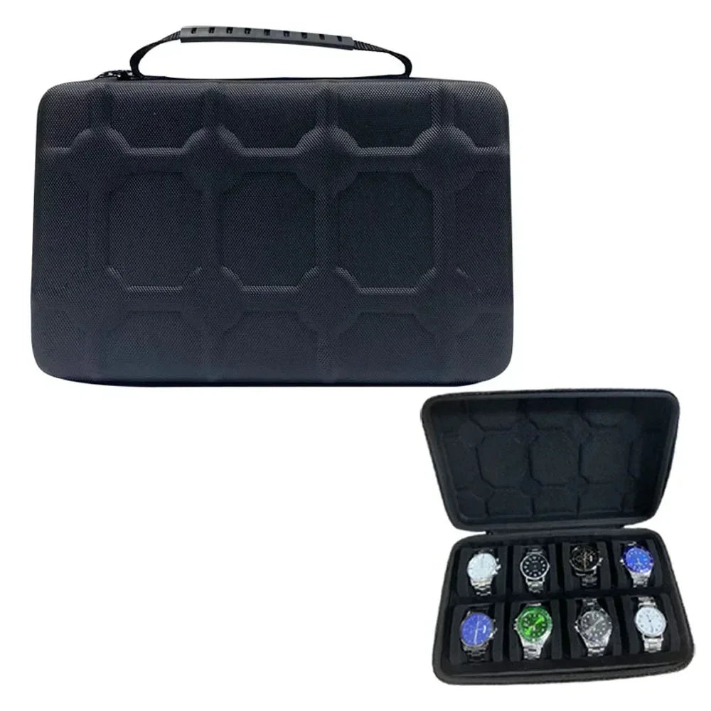 Watch Box Organizer For Men or Women，Watch Travel Case Portable Storage Watch Display Holder for Wristwatches and Smart Watches