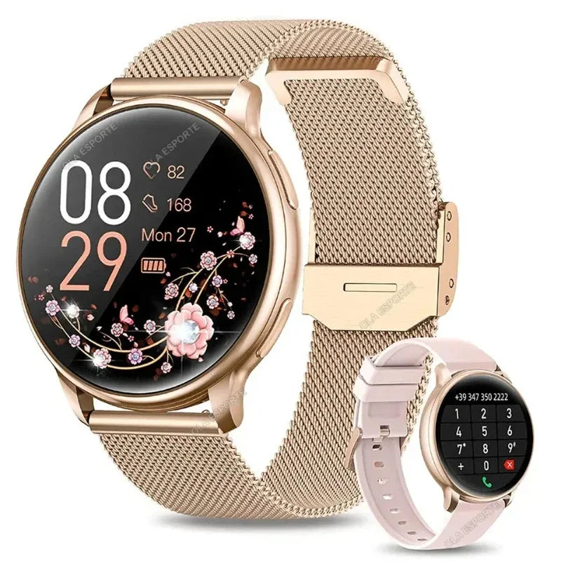 New Women Bluetooth Call Smart Watch HeartRate Blood Pressure Monitoring Smartwatches Waterproof Men Smartwatch For Samsung IOS
