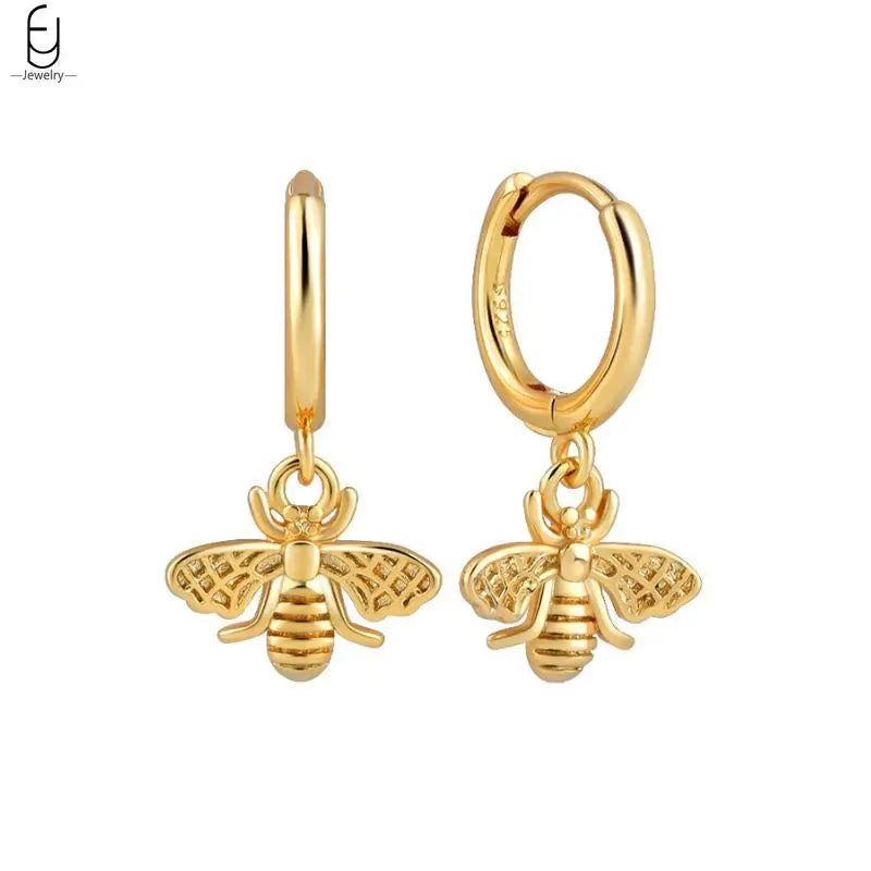 925 Sterling Silver Needle Vintage Gold Earrings Luxury Long Chain Tassel Crystal Hoop Earrings for Women Party Trend Jewelry