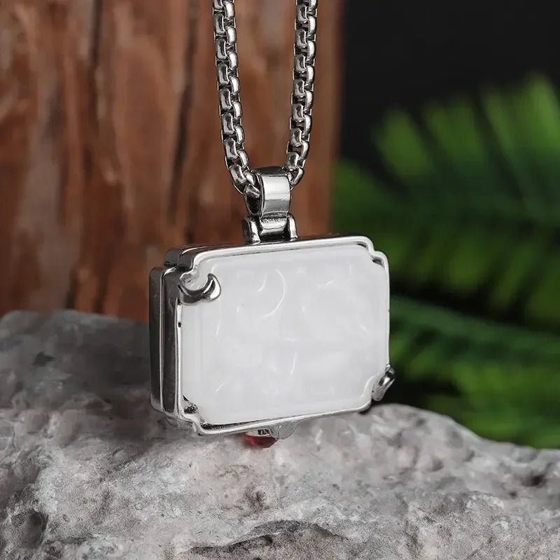 Gawu Box Pendant Can Be Opened Vajra Pestle Six-Character Sutra Zircon Buddha Necklace Male and Female Amulet Jewelry