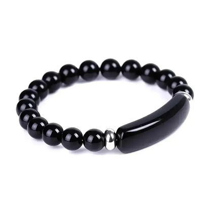 1pc Healing Handmade Stone Bracelet Turquoise Natural Malachite Gemstone Crystal Rough Bracelet Body Energy Yoga