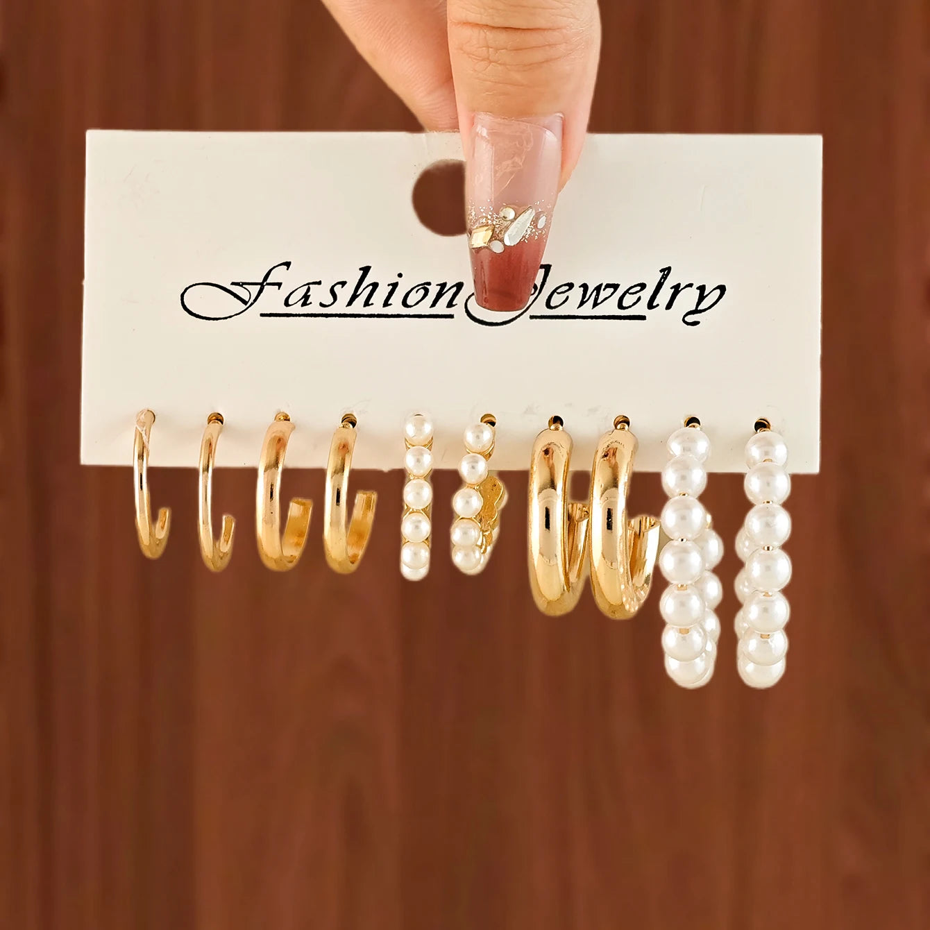 fashion c-shape earrings set women luxury trendy cross-border ear jewelry