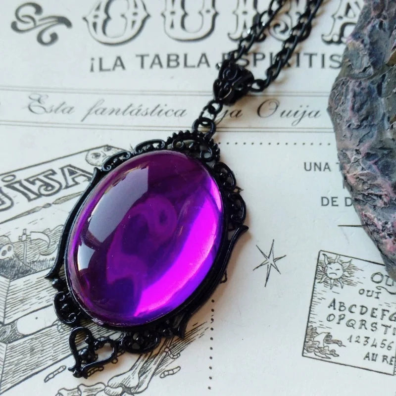 Vintage Red Quartz Crystal Necklace 2025 Men's And Women's Talisman Pendant Classical Style Jewelry Accessories