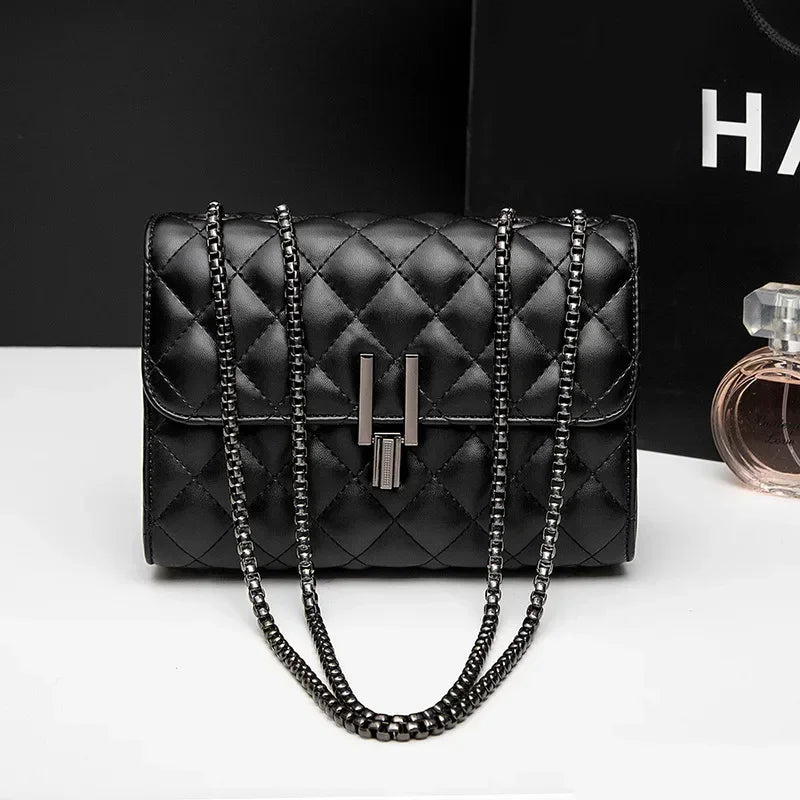 JBTP New Single Female Shoulder Bag New Style Fashion Chain Bag Student Single Shoulder Messenger Bags Women Leather Handbags