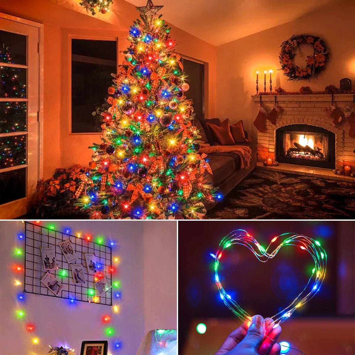 10M-100M Copper Wire Fairy String Lights Wateproof 220V 110V EU US Plug Outdoor Birthdays Party Holiday Wedding Decoration