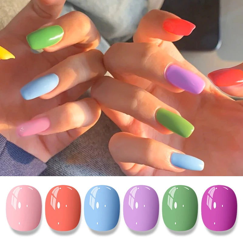 8ml Water-Based Nail Polish 48 Colors Long Lasting Quick Drying No Need of Lamp to Cure Nail Supplies Vernis for Nails Manicure