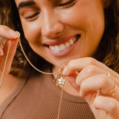 Stainless Steel Pendant DIY Birthstone Necklace for Woman Gold Color Designer Pendant Necklaces Bir