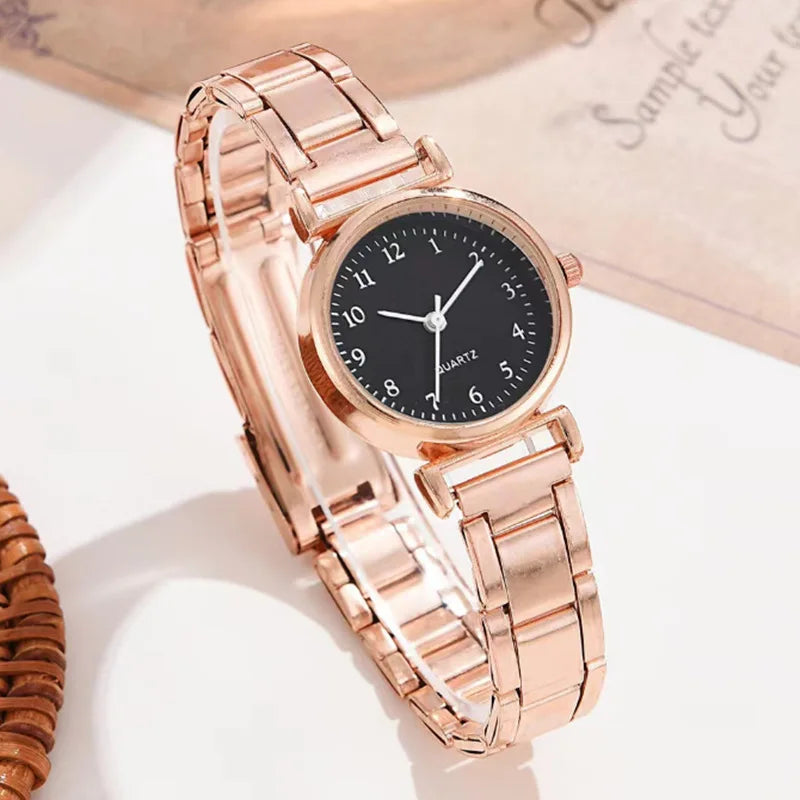 MAYZHISU Fashion Women Watch Light-luxury Ladies Wristwatch Stainless Steel Women Quartz Watch Simple Business Female Clock Gift
