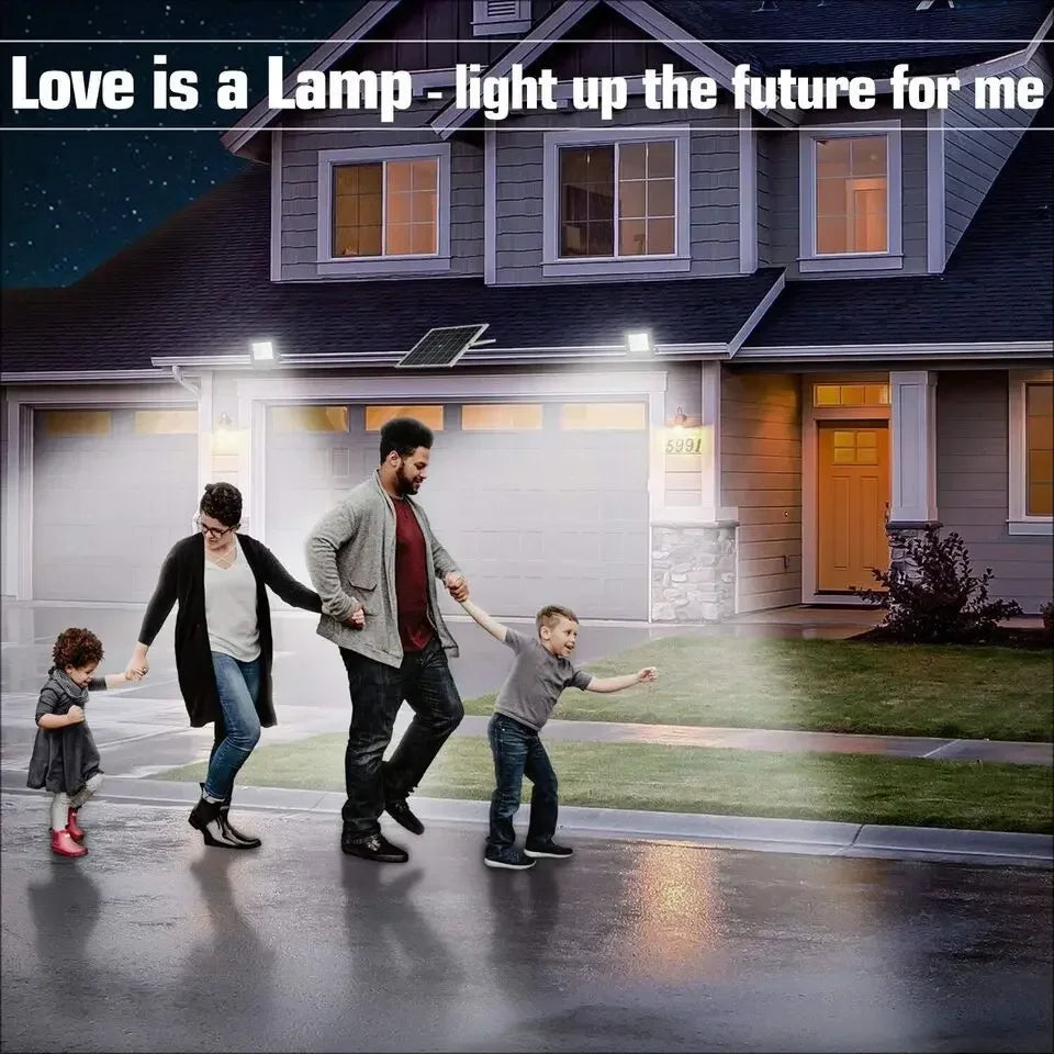 500W Solar Lights Outdoor Garden LED Refletor Garden Buildings Sunlight IP67 Waterproof Spotlight Emergency Lighting Wall Lamps