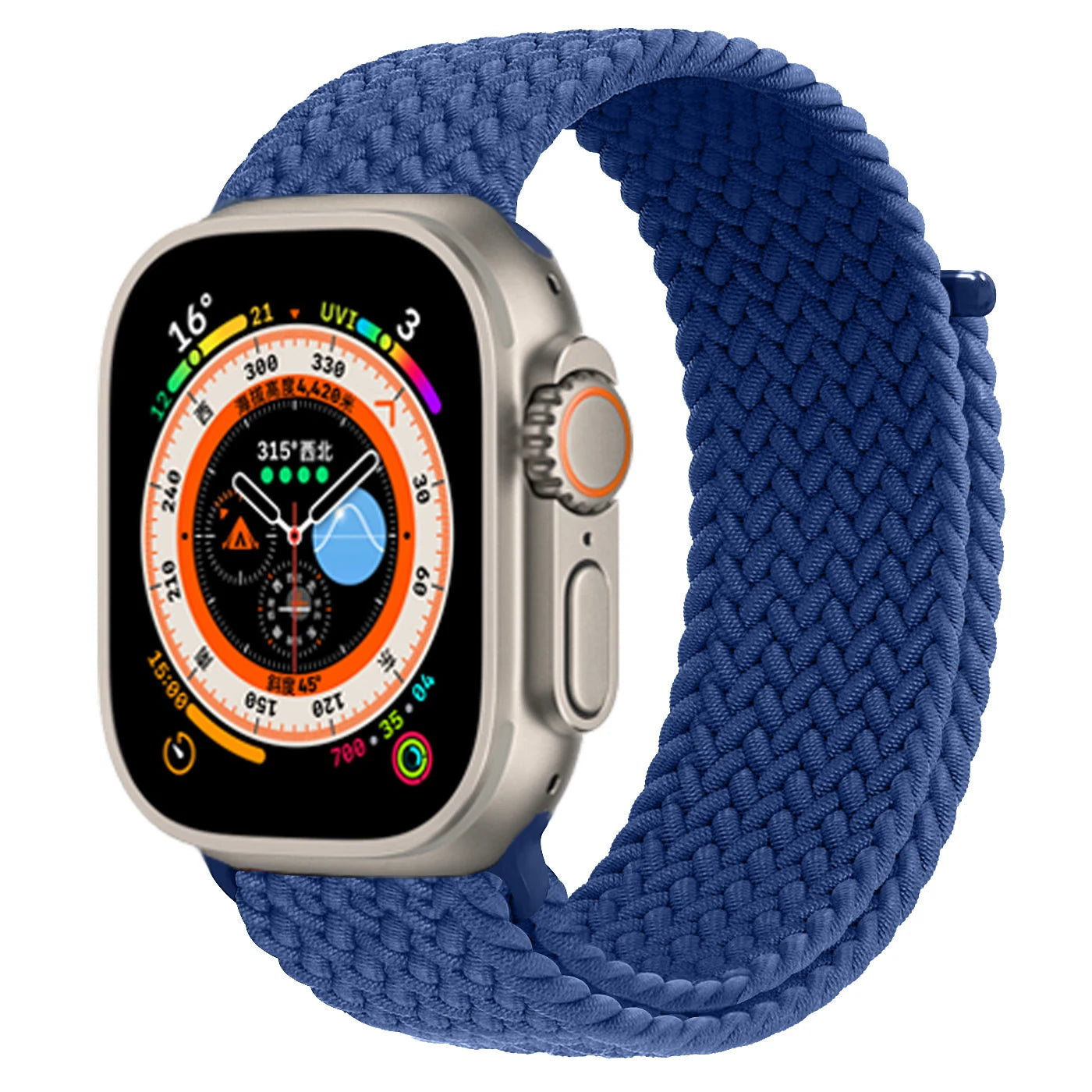 Braided Solo Loop For Apple watch Ultra 2 Band 40mm 44mm 49mm 45mm 41mm 38mm 42mm Elastic bracelet iWatch series 9 8 7 se Strap