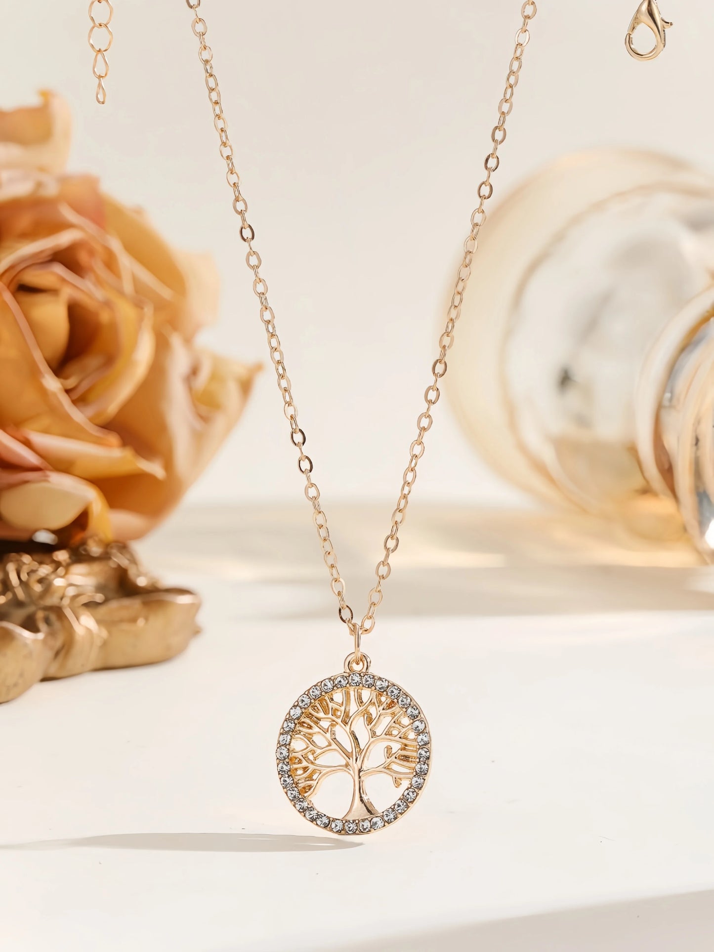 Fashion necklace accessories, collarbone chain 45+5 cm, golden stainless steel chain link necklace, fashion jewelry, adjustable