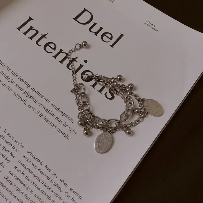 1Pcs Luck Five Leaf Flower Pendant Jewelry Bracelet for Women Gift Fashion Trendy Clover  Bracelet Earring Party Jewelry Gift