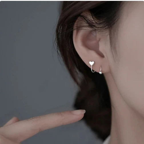 Elegent Minimalist Zircon Stud Earrings for Teens Ear Piercing Earrings Women Men Wedding Party Girl Jewelry Gifts