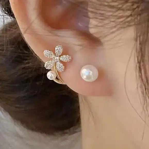 Korean Fashion Seven Star Zircon Earrings For Women Jewelry 2025 Trending New Luxury Women's Crystal Stars Stud Earrings Gifts