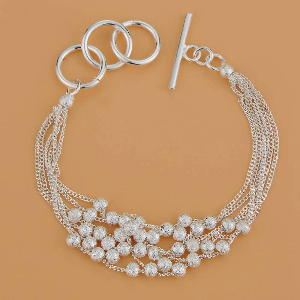 925 Sterling Silver Bracelet Heart High Quality Romance Chain For Woman Men Fashion Engagement Party Wedding Jewelry Gift