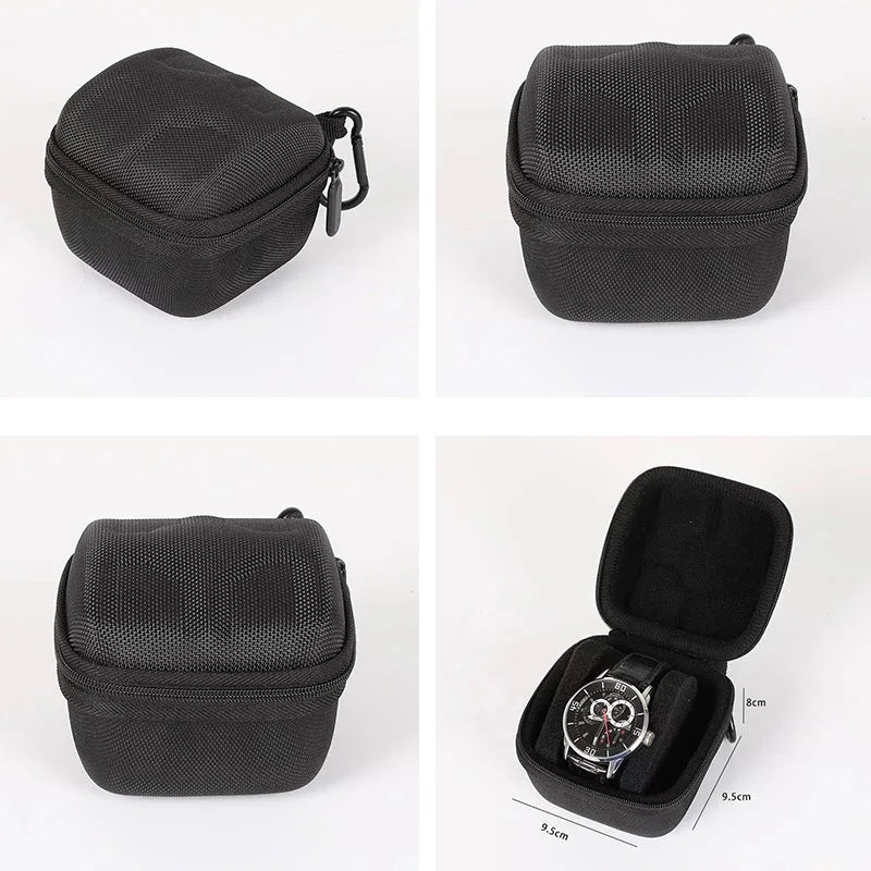 Watch Box Organizer For Men or Women，Watch Travel Case Portable Storage Watch Display Holder for Wristwatches and Smart Watches