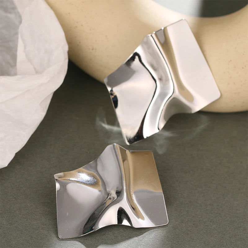 Exaggerated Irregular Drop Earings Women's Fashion Punk Square Geometric Earrings Dangle Wedding Party Ear Accesories Gifts