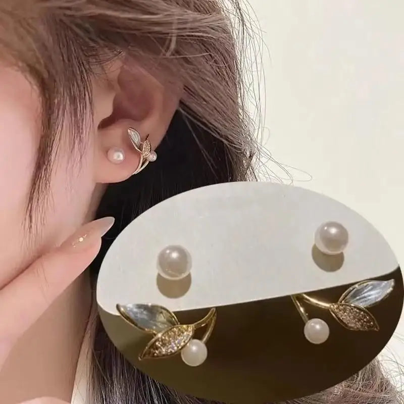 Korean Fashion Seven Star Zircon Earrings For Women Jewelry 2025 Trending New Luxury Women's Crystal Stars Stud Earrings Gifts