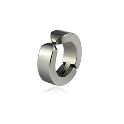 Punk Non Piercing Clip for Man Woman Titanium Steel Magnetic Type Stud Earrings Teens Hip Hop Style Ear Ring Jewelry Accessories