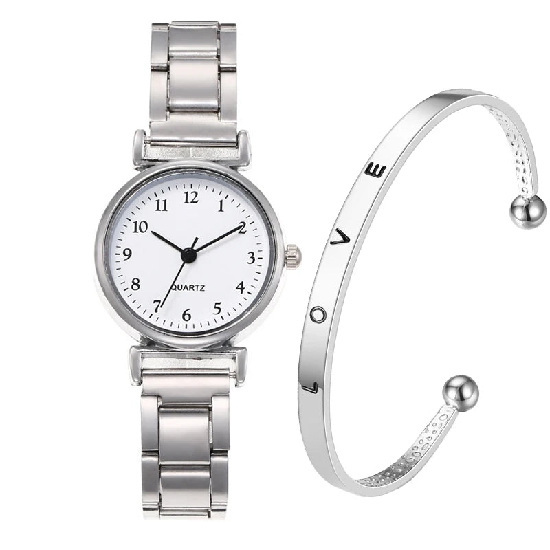 MAYZHISU Fashion Women Watch Light-luxury Ladies Wristwatch Stainless Steel Women Quartz Watch Simple Business Female Clock Gift