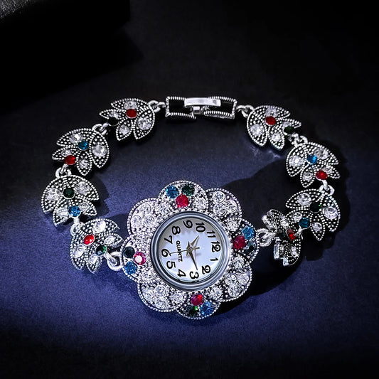 Vintage Watch For Women Alloy Strap Bracelet Watches Ladies Quartz Wristwatches Women Clock Friends Family Gift Valentine's Day