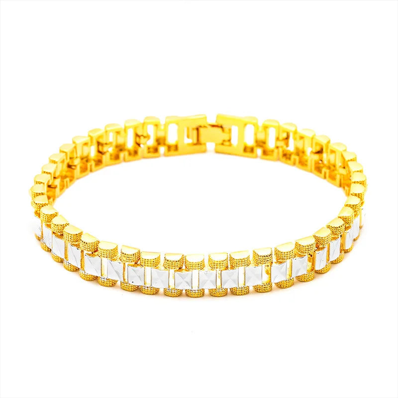 Stainless Steel Women's Hand Bracelet Crown Heart Leaves Flower Wide Chain Wristband Pulsera Femme Vintage Jewelry Party Gifts