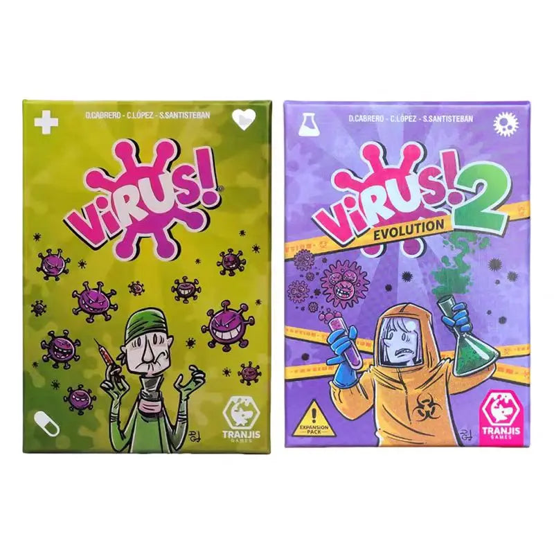 Virus 1 2 3 Board Game the Contagiously Fun Card Game Spanish English French Version Party Game for Fun Family Game