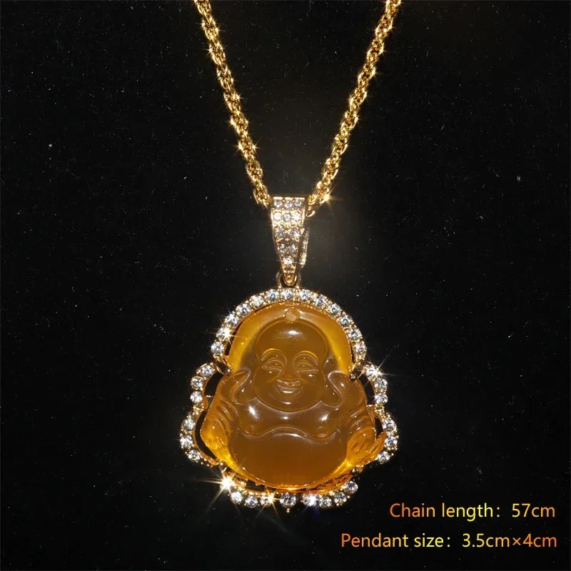 Gawu Box Pendant Can Be Opened Vajra Pestle Six-Character Sutra Zircon Buddha Necklace Male and Female Amulet Jewelry