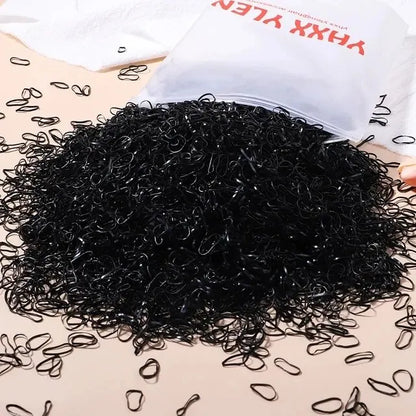 1000Pcs Colorful Small Disposable Hair Bands Scrunchie Girls Elastic Rubber Band Ponytail Holder Hair Accessories Hair Ties